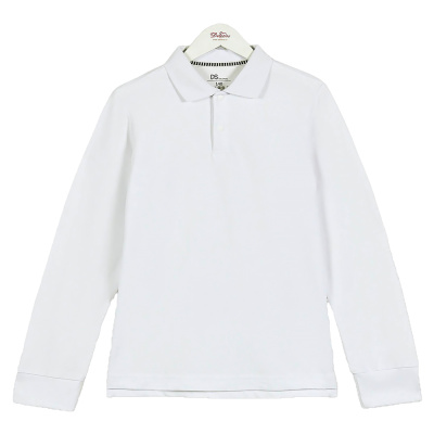 Рубашка поло школьная для мальчика Deloras Z71615-25 белая 1